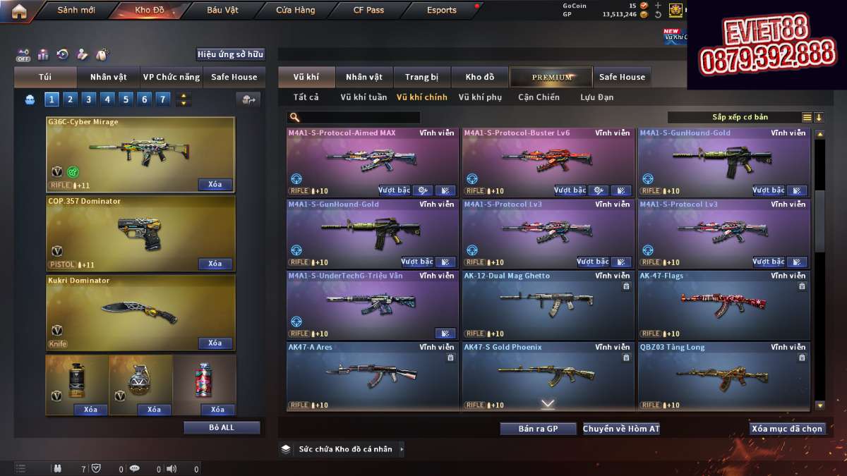 shop acc cf uy tin gia re